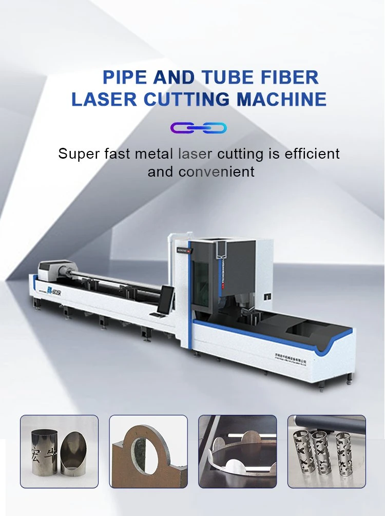 Professional 6m 9m CNC Stainless Steel Metal Tube Pipe Fiber Laser Cutting Machine for Sale
